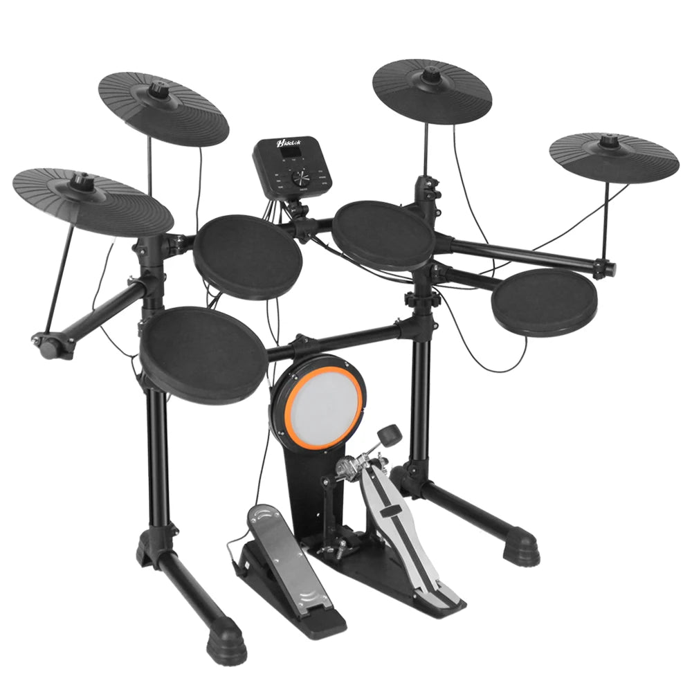 Brand Audio Source Professional Electric Drum Set Electronic Mesh Kick Pedal 440+Sounds Digital Drum Kit for Adult Kid Children