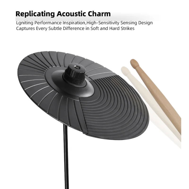 Brand Audio Source Professional Electric Drum Set Electronic Mesh Kick Pedal 440+Sounds Digital Drum Kit for Adult Kid Children