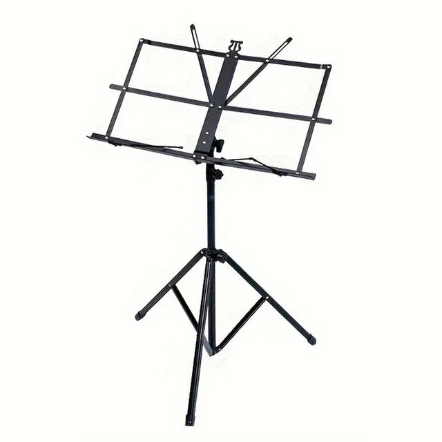 Music Stand 2 in 1 Dual Use Folding Sheet Music Stand Desktop Book Stand Portable and Lightweight