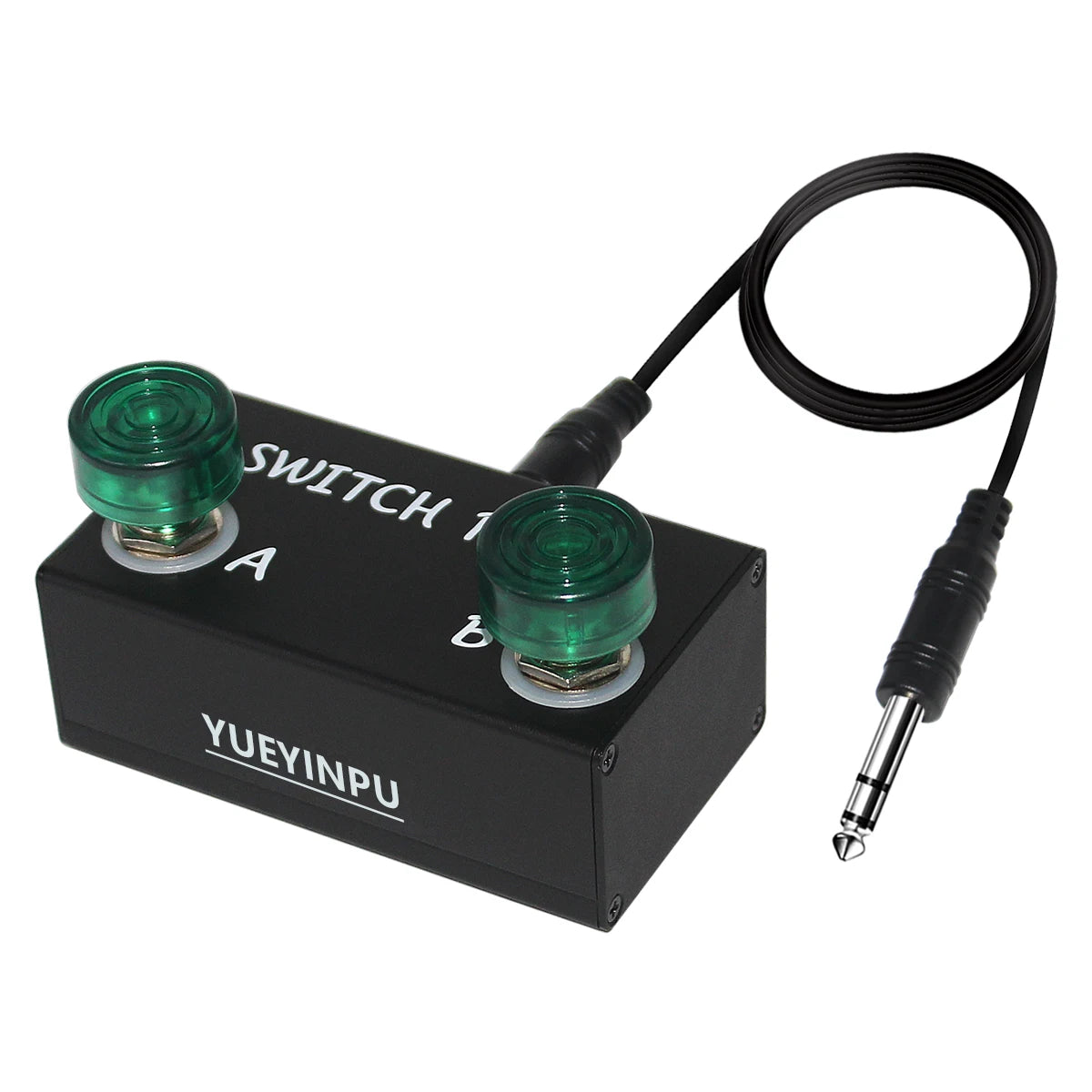 Latch Dual Switch Pedal for Guitar Amps Effect Pedal Latching Type With 2m TRS Cable Music Instrument Accessories